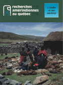 Recherches amérindiennes au Québec, v. XXV, no 02, 1995
